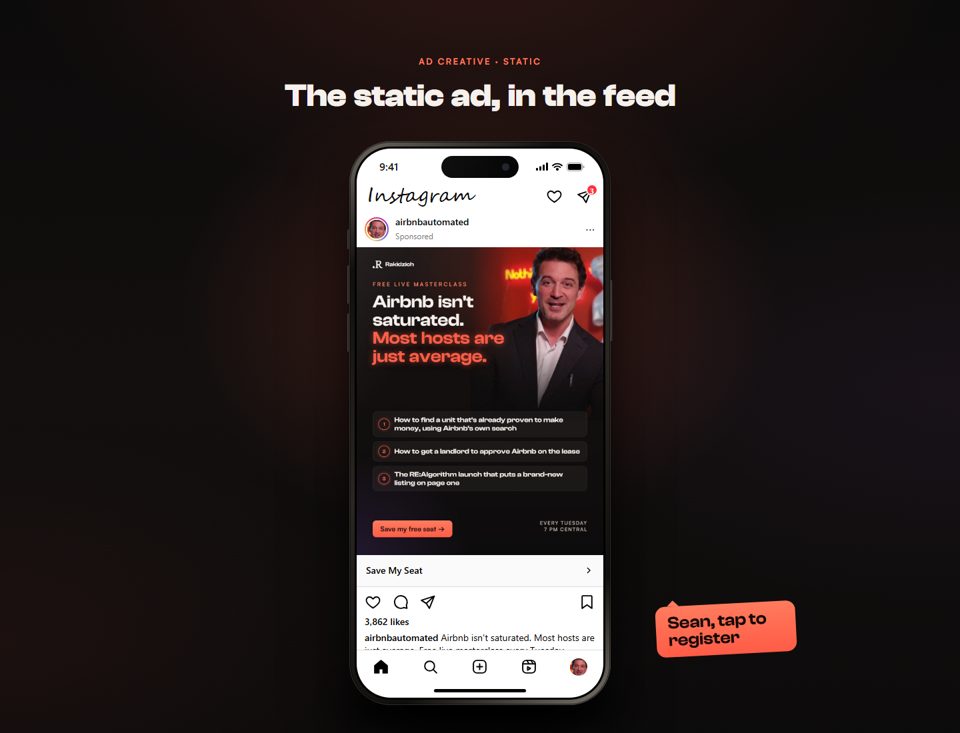Static ad preview